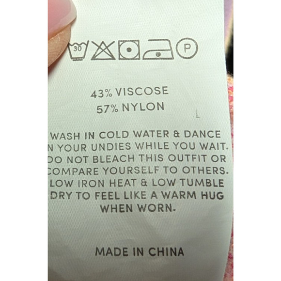 Pepper Mayo On the Record Psychedelic Boho Retro Crop Knit Tie Front Top M/L - Picture 10 of 11